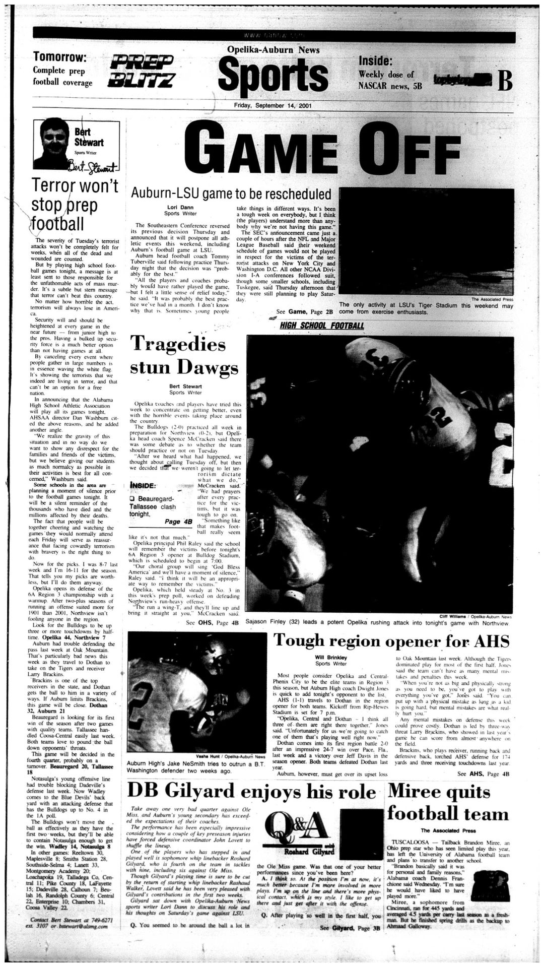 Friday, Sept. 14, 2001